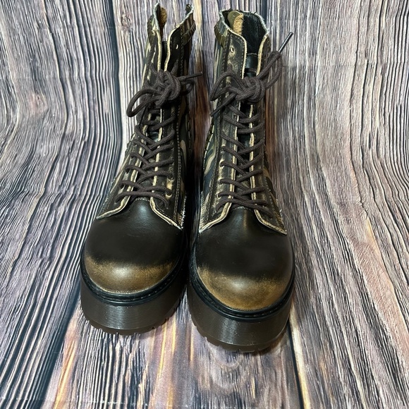 STEVE MADDEN Avenger Camo Combat Style Studded Boots Size 9 New - Picture 5 of 12